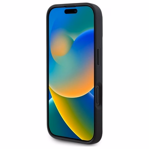 BMW Sign Leather Diamond Metal Logo MagSafe iPhone 16 Ümbris - must