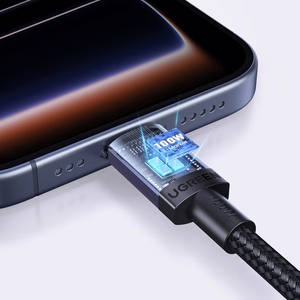 Ugreen USB-C USB-C PD kaabel 100W 5A 1m - must
