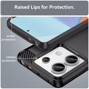 Carbon Ümbris jaoks Xiaomi Redmi Note 13 Pro - must