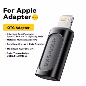 Adapter Essager Phantom must (In: Female Type-C / Out: Male Lightning)