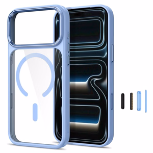 Tech-Protect Magmat MagSafe CC ümbris mudelile iPhone 17 Pro Max / 18 Pro Max – läbipaistev helesinine