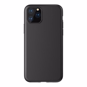 Мягкий гелевый чехол гибкий для Samsung Galaxy A03 чёрный