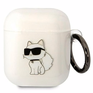 Karl Lagerfeld KLA2HNCHTCT чехол Airpods 1/2 прозрачный Ikonik Choupette