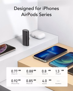 Powerbank Veger PlugOn (W0556P) PD QC3.0 3A 20W 5000 mAh with a built-in connector Lightning must