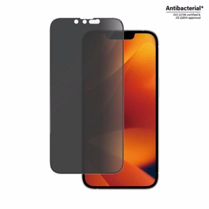 PanzerGlass Ultra-Wide Fit Karastatud klaas Antibacterial Privaatsus jaoks iPhone 14/13 Pro/13