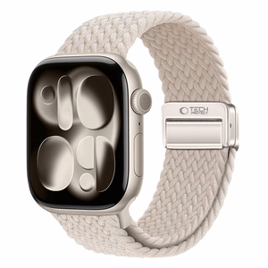 Tech-Protect Nylonmag Strap for Apple Watch 4 / 5 / 6 / 7 / 8 / 9 / SE / Ultra 1 / 2 (42 / 44 / 45 / 49 mm) - Beige