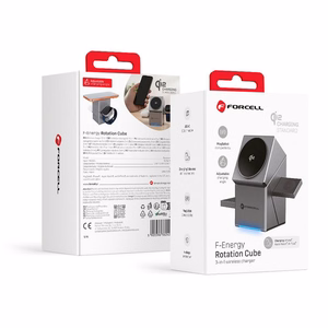 Juhtmevaba charging station Forcell 3in1 (F-06) (MagSafe) (Phone; Pods; Watch) 15W