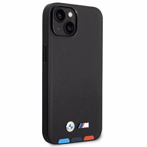 Ümbris BMW BMHMP14S22PTDK iPhone 14 6.1 "must / must Leather Stamp Tricolor Magsafe