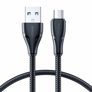 Joyroom S-UM018A11 Surpass USB-A–Micro-USB kaabel, 0,25 m (must)
