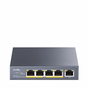 Cudy GS1005P коммутатор Gigabit Ethernet 10/100/1000 PoE серый
