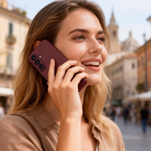 Tech-Protect Wallet чехол для Samsung Galaxy S26+ бордовый