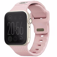 UNIQ rihm Stride Apple Watch Series 1/2/3/4/5/6/7/8/9/SE/SE2 38/40/41mm FKM kummi roosa