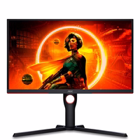 AOC G3 25G3ZM/BK computer monitor 62.2 cm (24.5") 1920 x 1080 pixels Full HD must, punane