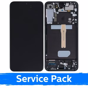 LCD Ekraan Ühildub Samsung S906 S22 Plus Koos Frame / Phantom Must (Graphite) / (Service Pack)