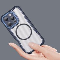 Leading Series MagSafe Silicone Ümbris jaoks iPhone 16 Pro - Sinine