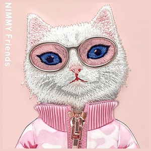 Nimmy Cool&Cute 2.0 Cat Ümbris jaoks iPhone 15 - Roosa