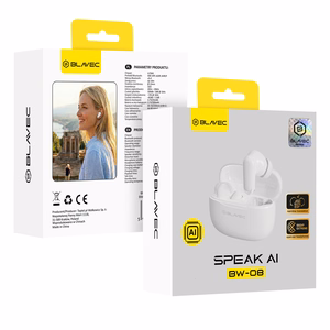 Blavec Bluetooth TWS Kõrvaklapid BW-08 Speak AI valge
