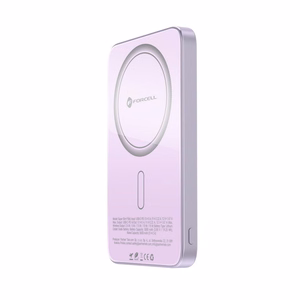 MagSafe-ühilduv akupank Forcell F-Energy SuperSlim F5K8 QC4.0 PD3.0 15W 5000 mAh lilla