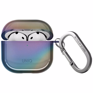 Чехол Uniq Iridescia AirPods 4 Hang - голографический мультицвет
