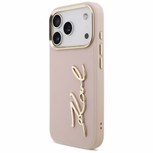 Karl Lagerfeld Karl Script Logo iPhone 17 Pro Ümbris - Roosa