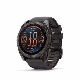 Смарт-часы Garmin Fenix 8 Sapphire чёрный серый 010-02905-21