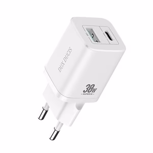 Wall laadija Dux Ducis C80 Super Si - USB + Type C - PD 30W QC 3.0 18W 3A valge