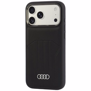 Audi kunstnahast ümbris seadmele iPhone 18 Pro Max / 17 Pro Max, MagSafe-ühilduv – must