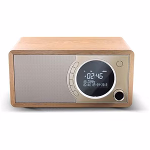 Sharp DR-450(BR) – FM/DAB/DAB+ digiraadio Bluetooth 4.2 ja äratusega, pruun