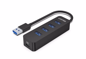 UNITEK H1117A aktiivne USB-A jaotur 4x USB-A 3.1, 10W