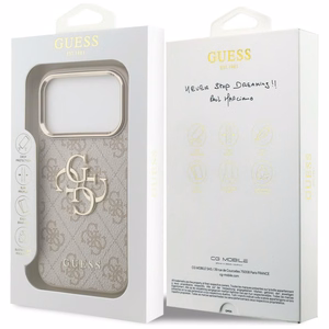 GUESS GUE005597 (4G PU Big Logo) kaitseümbris seadmele iPhone 18 Pro Max / 17 Pro Max, värv: roosa