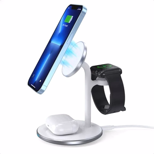 Wireless laadija Choetech T585-F 3-in-1 15W valge