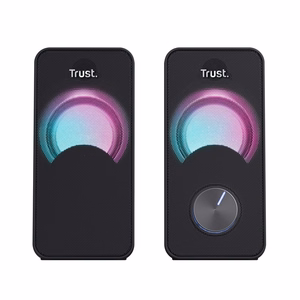 Trust Arys - RGB LED valgustusega 2.0 kõlarite komplekt (must)