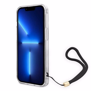 Guess GUOHCP14MH4STW iPhone 14 Plus 6.7" коричневый/коричневый жёсткий чехол 4G Print Strap