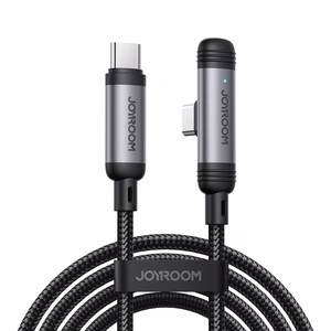 Joyroom S-A56 EnjoyX Series 90° USB-C - USB-C kaabel 60W 1.2m - must