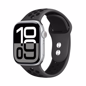 Crong Duo Sport rihm Apple Watch 44 / 45 / 46 / 49 mm kellale, hall ja must