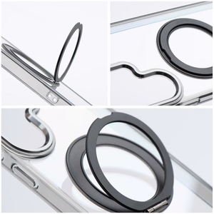 Case for Samsung A27 Frame Circle Stand compatible with MagSafe black