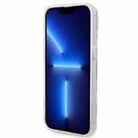 Guess GUHMP14MHTRMS iPhone 14 Plus 6.7" hõbedane/hõbedane hard ümbris Metal Outline Magsafe