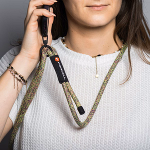 FORCELL F-DESIGN S10X165 crossbody phone lanyard with adjustable length (max 82,5cm in the loop) roheline roosa purple