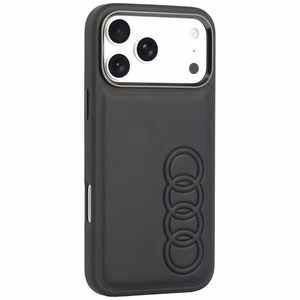 Audi TT kunstnahast ümbris seadmele iPhone 18 Pro Max / 17 Pro Max, MagSafe-ühilduv – must