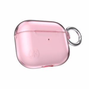 Speck Presidio Clear ümbris Apple AirPods 3 kõrvaklappidele, Microban mikroobivastase kaitsega, Icy Pink värvitoonis