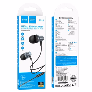 HOCO wire kõrvaklapid Jack 3,5 mm with microphone M110 metal hall