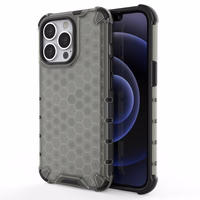 Honeycomb Case soomuskaitse TPU kaitsekattega iPhone 13 Pro jaoks must