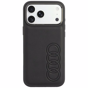 Audi TT kunstnahast ümbris seadmele iPhone 18 Pro Max / 17 Pro Max, MagSafe-ühilduv – must