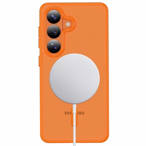 Tech-Protect Magmat MagSafe Ümbris for Samsung Galaxy S26 - oranž Matt
