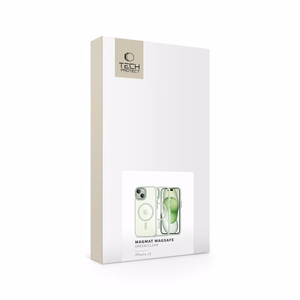 Tech-Protect MagMat MagSafe iPhone 15 Ümbris - Clear roheline