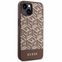 Guess GUHMP14MHGCFSEW iPhone 14 Plus 6.7" brown/brown hard ümbris GCube Stripes MagSafe