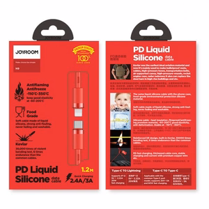 USB kaabel Joyroom S-1224N9 punane Type-C / Lightning 120cm (kuni 20W)
