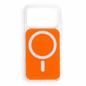 Kaitseümbris seadmele iPhone 18 Pro / 17 Pro: Clear Fusion Mag Cover, MagSafe'iga ühilduv, värv: oranž