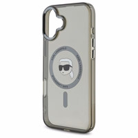 Karl Lagerfeld IML Metal Karl Head MagSafe iPhone 16 Plus Ümbris - must