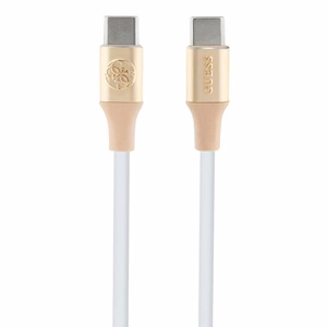 Guess Ebossed Logo USB-C / USB-C Kaabel 1.5m Fast Charging - kuldne